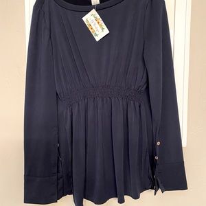 Boutique Navy Dress Top